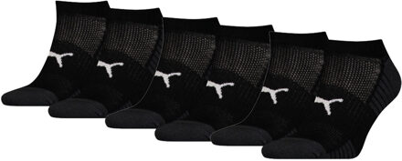 PUMA Sport Cushioned Sneakersokken Light 6-pack Zwart-35/38 - 35/38