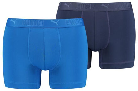 PUMA Sport Microfiber Boxer 2P - Sport Boxers Heren Blauw