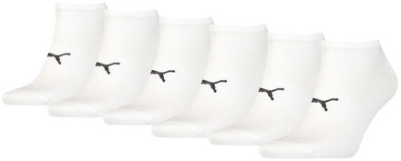 PUMA Sport Sneakersokken Light 6-pack Wit-43/46 - 43/46