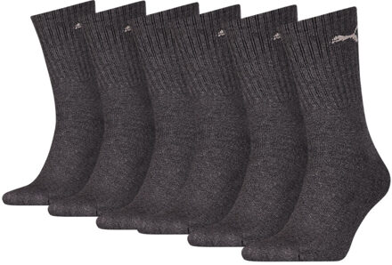 PUMA Sportsokken Antraciet 6-pack-39/42 - 39/42