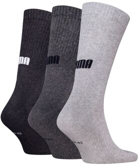 PUMA Sportsokken Cushioned New Generation 3-pack Grey Melange-35/38 - 35/38