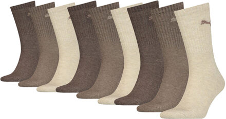 PUMA Sportsokken Light Brown Melange 9-pack-43/46 zwart/wit/grijs - 43/46