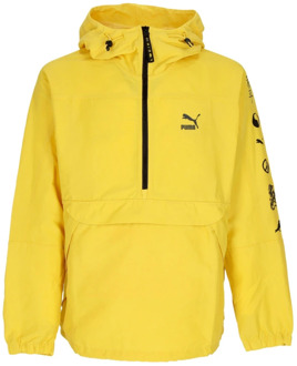 PUMA Stijlvolle regenbestendige windbreaker jas voor heren Puma , Yellow , Heren - Xl,L