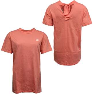 PUMA Strik Langwerpig Dames Roze T-shirt - EU 40 / UK 12