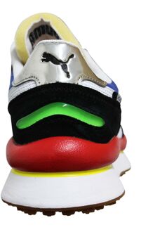 PUMA Style Rider Play On Blue Black Low Lace Up Casual Trainers - Heren - maat EU 36.5 / UK 3.5 Blauw