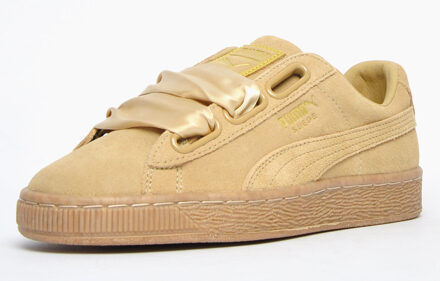PUMA Suede Heart Luipaardschoenen Beige