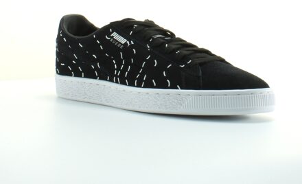 PUMA Suede x Shantell Martin Zwart Leer Heren Veterschoenen 365893 01