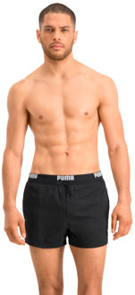 PUMA Swim Logo Short Heren Zwembroek - zwart - Maat M