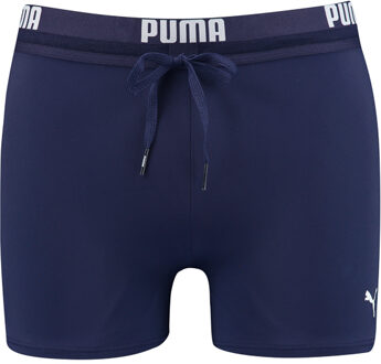 PUMA Swim Logo Trunk Heren Zwembroek - navy - Maat XS