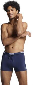 PUMA Swim Logo Trunk Heren Zwembroek - navy - Maat XS