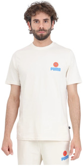 PUMA T-Shirts Puma , Beige , Heren - Xl,L,M,S