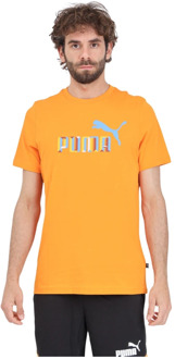 PUMA T-Shirts Puma , Orange , Heren - Xl,L,M,S
