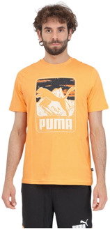 PUMA T-Shirts Puma , Orange , Heren - Xl,L,M,S