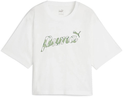 PUMA T-Shirts Puma , White , Dames - L,M,S,Xs