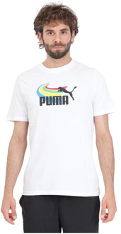 PUMA T-Shirts Puma , White , Heren - Xl,L,M,S