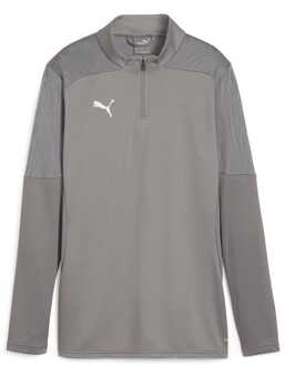 PUMA TeamFINAL Training 1/4 top met rits voor dames in Grijs - XL