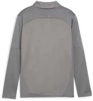 PUMA TeamFINAL Training top met 1/4 rits voor jongens in Grijs - maat