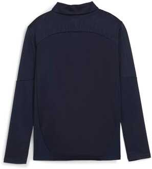 PUMA TeamFINAL Training top met 1/4 rits voor jongens in Marineblauw Navy - 7-8J / 122-128cm