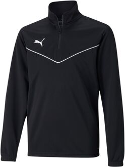 PUMA teamRISE 1/4 Zip Trainingssweater Junior zwart - 152