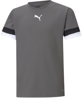 PUMA teamRISE Jersey Shirt Junior grijs - zwart - wit - 152