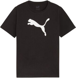 PUMA teamRISE Logo Cotton Shirt Junior zwart - wit - 128