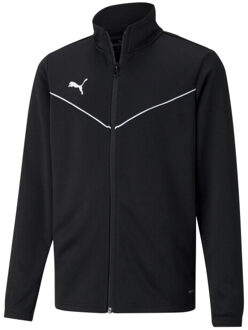 PUMA Teamrise polyester trainingsjas voor kinderen/kinderen Zwart - 158/164