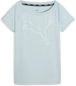 PUMA Train Jersey Cat Shirt Dames lichtblauw