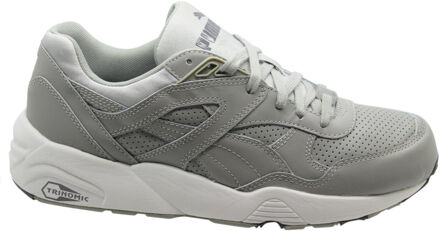 PUMA Trinomic R698 Core Leather Heren Trainers Hardloopschoenen Grijs 360601 03 X45B