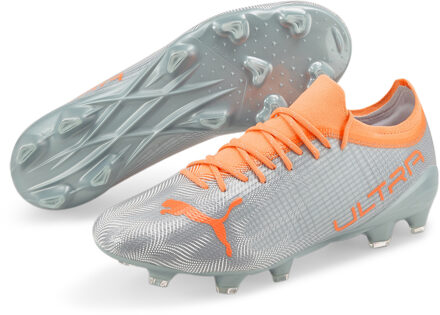 PUMA Ultra 2.4 FG/AG Voetbalschoenen Senior zilver - oranje - 42
