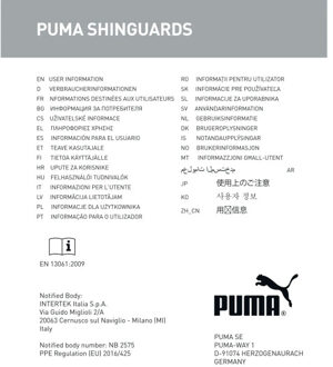 PUMA ultra flex sleeve scheenbeschermer heren - Zwart - L