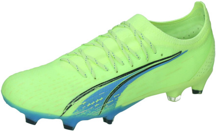 puma ultra ultimate fg/ag voetbalschoenen geel/blauw - 42