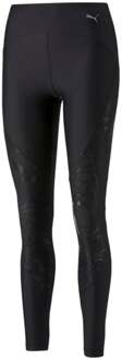 PUMA Ultraform Highwaist Fleece Shine All Over Print Tight Dames-Zwart