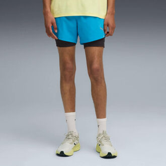 PUMA Ultraweave 2in1 5in Hardloopshorts Heren-Blauw - S,M,L,XXL