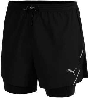 PUMA Ultraweave 2in1 5in Hardloopshorts Heren-Zwart - XL