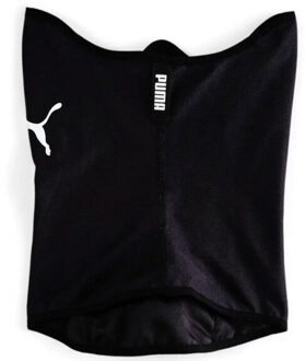 PUMA Uniseks individueel gelaatsmasker met winterlogo voor volwassenen Zwart - One size