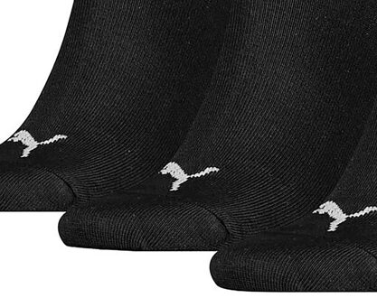PUMA Unisex Adult Invisible Socks (Pakket van 3) (Zwart) - EU 46 - 48