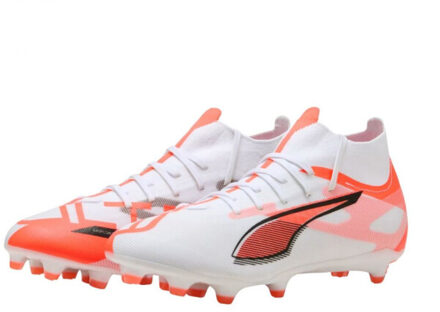 PUMA Unisex adult ultra 5 match+ kunstgras voetbalschoenen Wit - 43