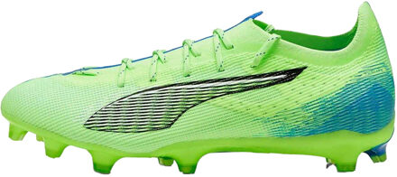 PUMA Unisex Adult Ultra 5 Pro Stevige Grond Voetbalschoenen (Fizzy Apple/Bluemazing/Puma Wit) Limoengroen