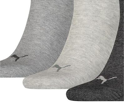 PUMA Unisex Kwartaaltraining voor volwassenen (Pakket van 3) (Grijs) - maat EU 46 - 48