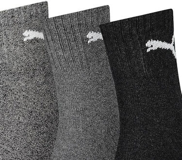 PUMA Unisex Volwassen Bemanningsleden Sokken (Pakket van 3) (Grijs) - EU 46 - 48