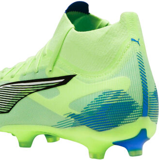 PUMA Unisex Volwassen Ultra 5 Match Firm Ground Voetbalschoenen (Fizzy Apple/Puma White/Bluemazing) - maat EU 42 / UK 8 Limoengroen