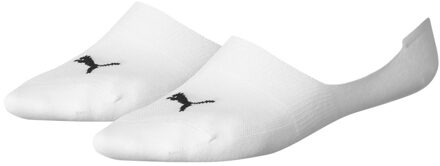 PUMA Unisex Volwassen Voeringssokken (Pakket van 2) (Wit) - maat EU 35.5 - 38