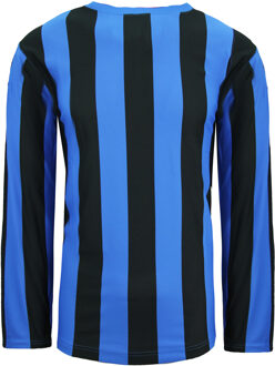 PUMA V5.06 Lange Mouw Gestreept Shirt Blauw Zwart Heren Voetbal Top 700290 02 - maat XL