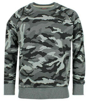 PUMA Varsity Camo Katoen Polyester Grijs Heren Trui 567493 01