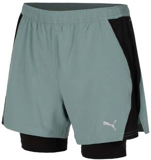 PUMA Velocity 2in1 Hardloopshorts Heren-Groen - S