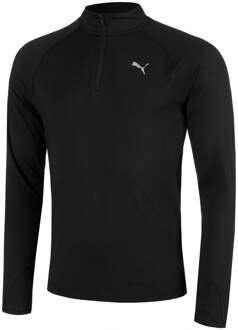 PUMA Velocity Cloudspun 1/4 Zip Hardloopshirt Heren-Zwart - XL