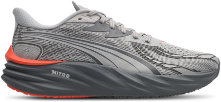 PUMA Velocity Nitro 4 Sneakers Heren - Grijs - Maat 43 - Mesh/Synthetisch Grey