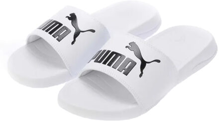 PUMA Volwassen Popcat Logo Schuivers (Wit) - EU 37 / UK 4
