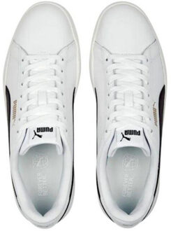 PUMA Volwassen unisex smash 3.0 leren trainers Wit - 45,5
