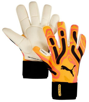 PUMA Volwassen unisex ultra ultimate hybrid keepershandschoenen Oranje - 10+